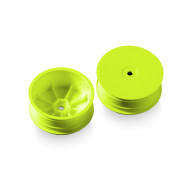 2WD FRONT WHEEL WITH 12MM HEX - YELLOW - HARD (2) - XRAY - 329910-Y