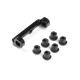 ALU UPPER ARM HOLDER - LEFT - BLACK - XRAY - 332743