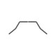 Barre anti-roulis arrière 2.4mm sur roulements - XRAY - 333494
