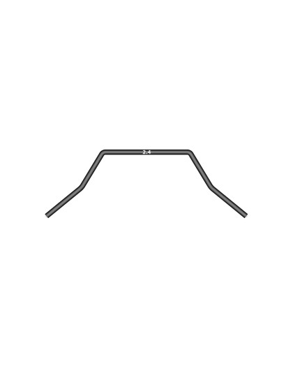 Barre anti-roulis arrière 2.4mm sur roulements - XRAY - 333494