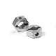 ALU WHEEL HUB 12MM - BLACK (2) - 335250 - XRAY