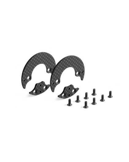 GRAPHITE REAR AERODYNAMIC DISC 1.6MM - LEFT+RIGHT - SET - 335370 - XR