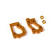 ALU RADIO PLATE MOUNTS (L+R) - SWISS 7075 T6 - ORANGE - 336231-O - XR