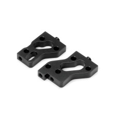 ALU RADIO PLATE MOUNTS - BLACK - SWISS 7075 T6 (L+R) - XRAY - 336233