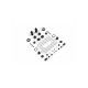 Amortisseurs alu Noir (2) - XRAY - 338001-K