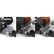 ALU MONOBLOCK ENGINE MOUNT - V2 - 338713 - XRAY