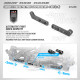CARBON EXTENSION FOR FRONT SUSPENSION ARM 1-DOT (L+R) - XRAY - 342188