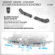 CARBON EXTENSION FOR REAR SUSPENSION ARM -1-DOT (L+R) - XRAY - 343188