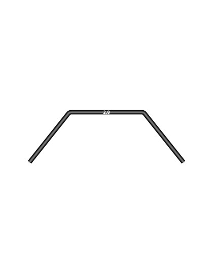 Barre anti-roulis arrière 2.8mm - XRAY - 343478