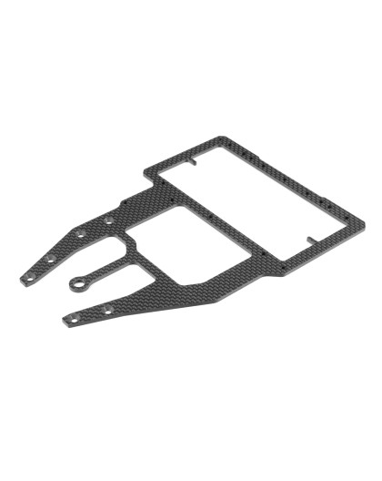RX8E CARBON RADIO PLATE FOR SHORTY & MID-SIZE BATTERY - XRAY - 346139