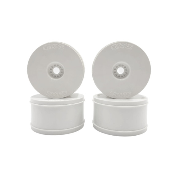 Truggy Wheels Std White (4) - HOT RACE - 002-1102