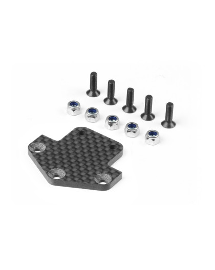 GT Platine de fixation diffuseur carbone 3mm - XRAY - 351235