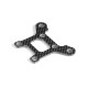 GT CARBON SERVO SAVER UPPER PLATE FOR FLAT CHASSIS - XRAY - 351353
