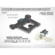 Platine sauve servos carbone - 2 positions renfort - XRAY - 351351