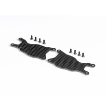 GT CARBON FRONT LOWER C-HUB ARM PLATE (L+R) - XRAY - 352192