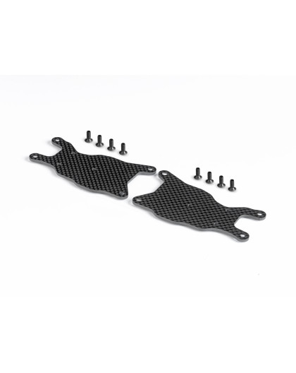 GT Plaques carbone triangle inférieur avant (D+G) - XRAY - 352192