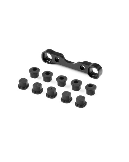 XB8 ALU LOWER SUSP. HOLDER SEMI-SPLIT BULKHEAD - FR - XRAY - 352341