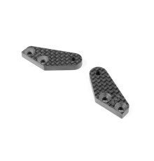 XB8 CARBON STEERING PLATE - 3 DOTS (1+1) - XRAY - 352368