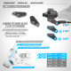 XB8 CARBON STEERING PLATE - 1 DOT (1+1) - XRAY - 352366