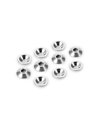 ALU COUNTERSUNK SHIM FOR BALL STUD (10) - 352680 - XRAY