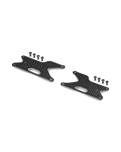 GT/XB8 CARBON REAR LOWER ARM UPPER PLATE (2) - XRAY - 353195