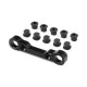 XB8 ALU REAR EXTRA LOWER SUSP. HOLDER - FRONT - XRAY - 353337