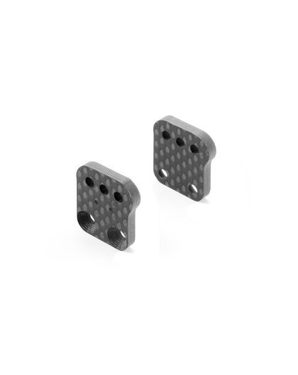 GRAPH. EXTENSION ALU REAR UPRIGHT - 2MM -2 DOTS (1+1) - XRAY - 353396
