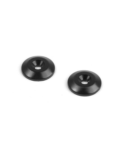 COMPOSITE REAR WING SHIM - BLACK (2) - 353565 - XRAY