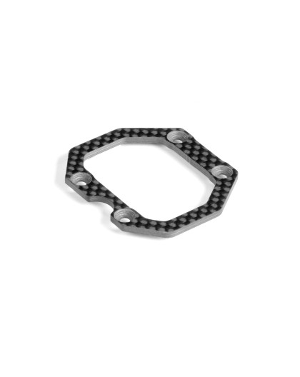 GTX CARBON CENTER MOUNTING PLATE - FLAT CHASSIS - XRAY - 354254