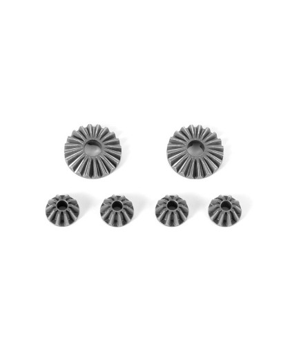 STEEL DIFF BEVEL & SATELLITE GEARS - V2 (2+4) - 355031 - XRAY