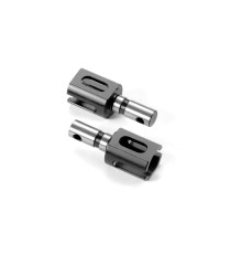 LARGE CENTER DIFF OUTDRIVE ADAPTER - HUDY STEEL (2) - 355072 - XRAY