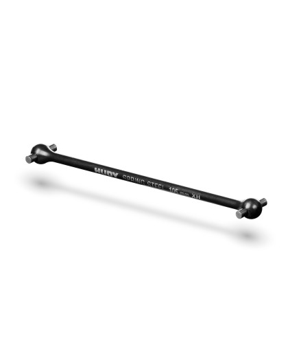 REAR CENTRAL DOGBONE DRIVE SHAFT 105MM w XH PINS - XRAY - 355634-XH