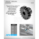 Pignon 18 dents module 1.0 - XRAY - 355718