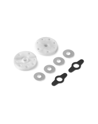 2-WAY FLOW DELRIN SHOCK PISTON 5-H. (1.5MM) & 2-H. (1.0MM) (2) - 3580