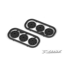 "SHOCK PISTON SET 8-HOLE (1.2 1.3) 10-H. (1.1MM) - DELRIN - V3 - 358