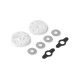 2-WAY FLOW DELRIN SHOCK PISTON 6-H. (1.4MM) & 2-H. (1.1MM) (2) - 3580