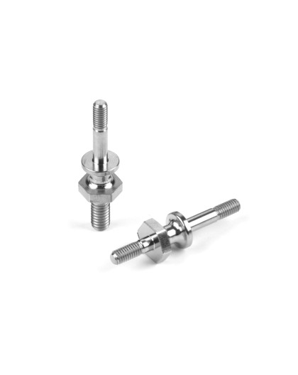 Fixation d'amortisseurs supérieur M4 Titane (2) - XRAY - 358048-T
