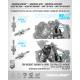 Fixation d'amortisseurs supérieur M4 Titane (2) - XRAY - 358048-T