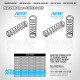 Ressorts amorto. AR 82mm 3 dots (2) - XRAY - 358343