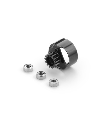 3BB CLUTCH BELL 13T - LIGHTWEIGHT + 3x BALL-BEARING - 358413-L - XRAY
