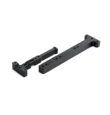 CHASSIS BRACE FRONT & REAR - NARROW - GRAPHITE - XRAY - 361287-G