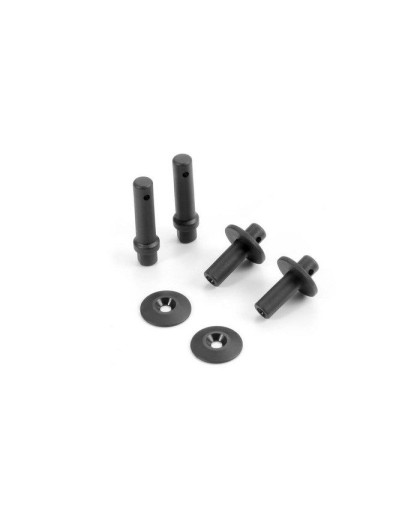 BODY MOUNT, BATTERY MOUNT - V2 & WING SHIM (2) - 361320 - XRAY