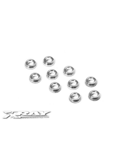 ALU CONICAL SHIM 3x6x2.0MM (10) - 362280 - XRAY