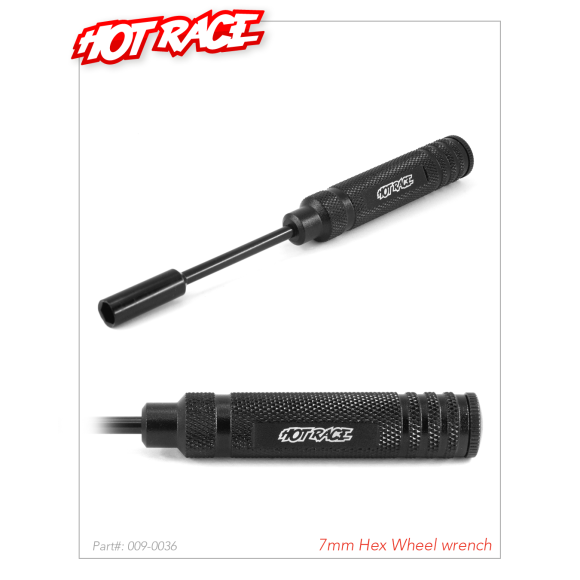 7mm Hex Wheel Wrench (1Pcs) - HOT RACE - 009-0036