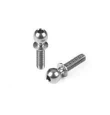 Rotules 5.4mm + filetage de 10mm - NICKEL (2) - XRAY - 362660