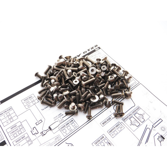  Gtx8'17 Titanium Hex Socket Screw Set  - HIRO SEIKO - 48166