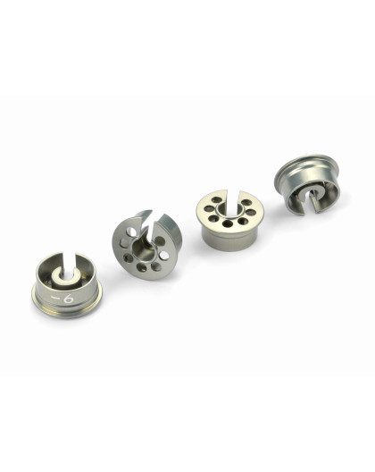 Coupelles d'amortisseurs alu -6mm (4) - XRAY - 368027