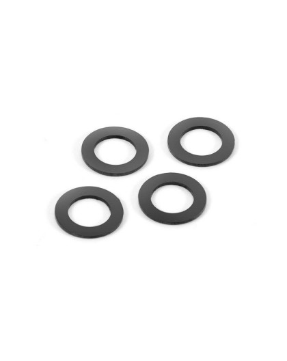 RUBBER SHOCK ABSORBER SHIM FOR ALU CAP (4) - 368091 - XRAY