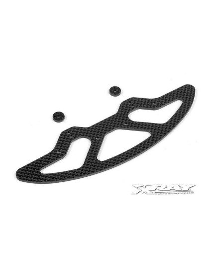 X10 Graphite 2.5mm Front Bumper & Shims - V2 - XRAY - 371040