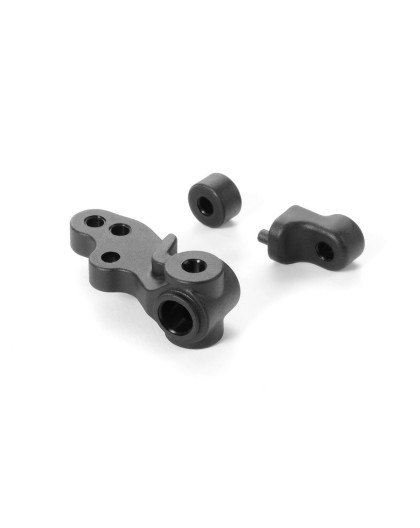 X1 Composite Steering Block - 3-Hole & Backstops - XRAY - 372213